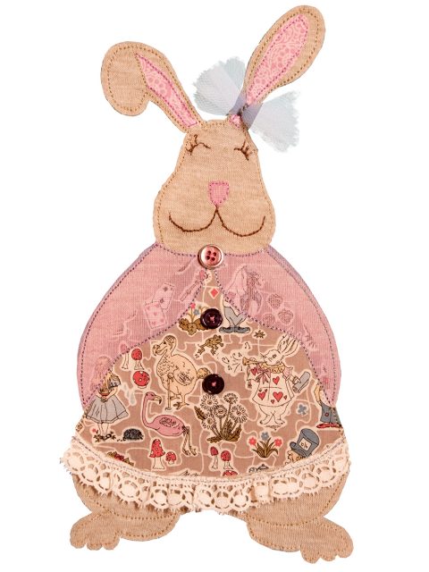 Mrs. Rabbit applique