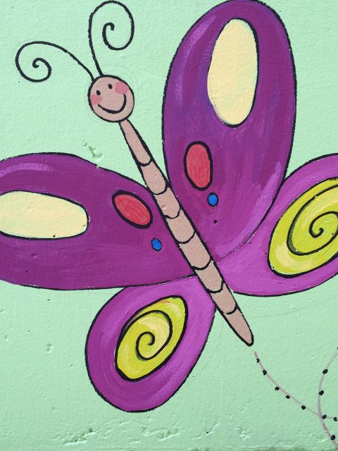 Butterfly mural